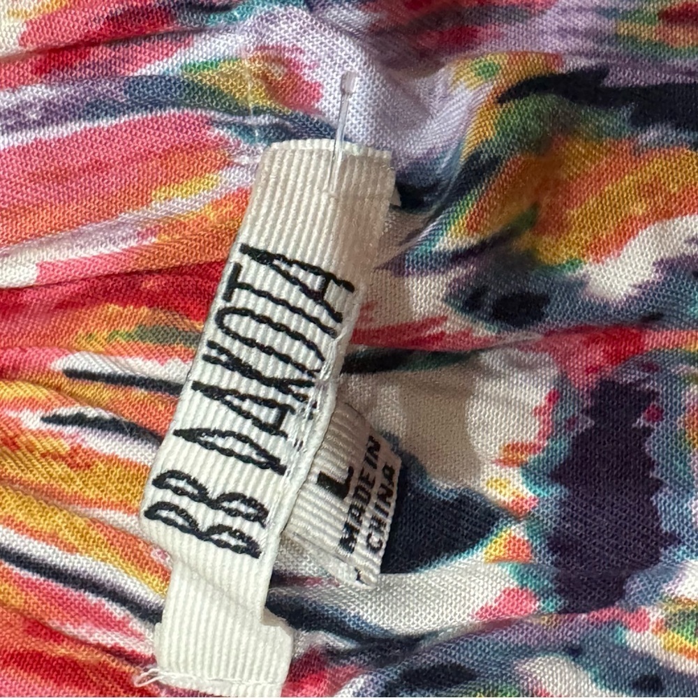 BB Dakota strapless multicolored printed hi-low dress ❤️ - Picture 7 of 8